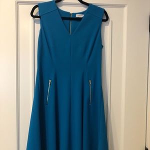 Calvin Klein Blue/Teal Dress 10